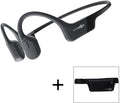 AfterShokz Aeropex Auriculares Inalámbricos de Conducción Ósea de Oreja Abierta con Cinturón Deportivo, Negro Cósmico, 2.3