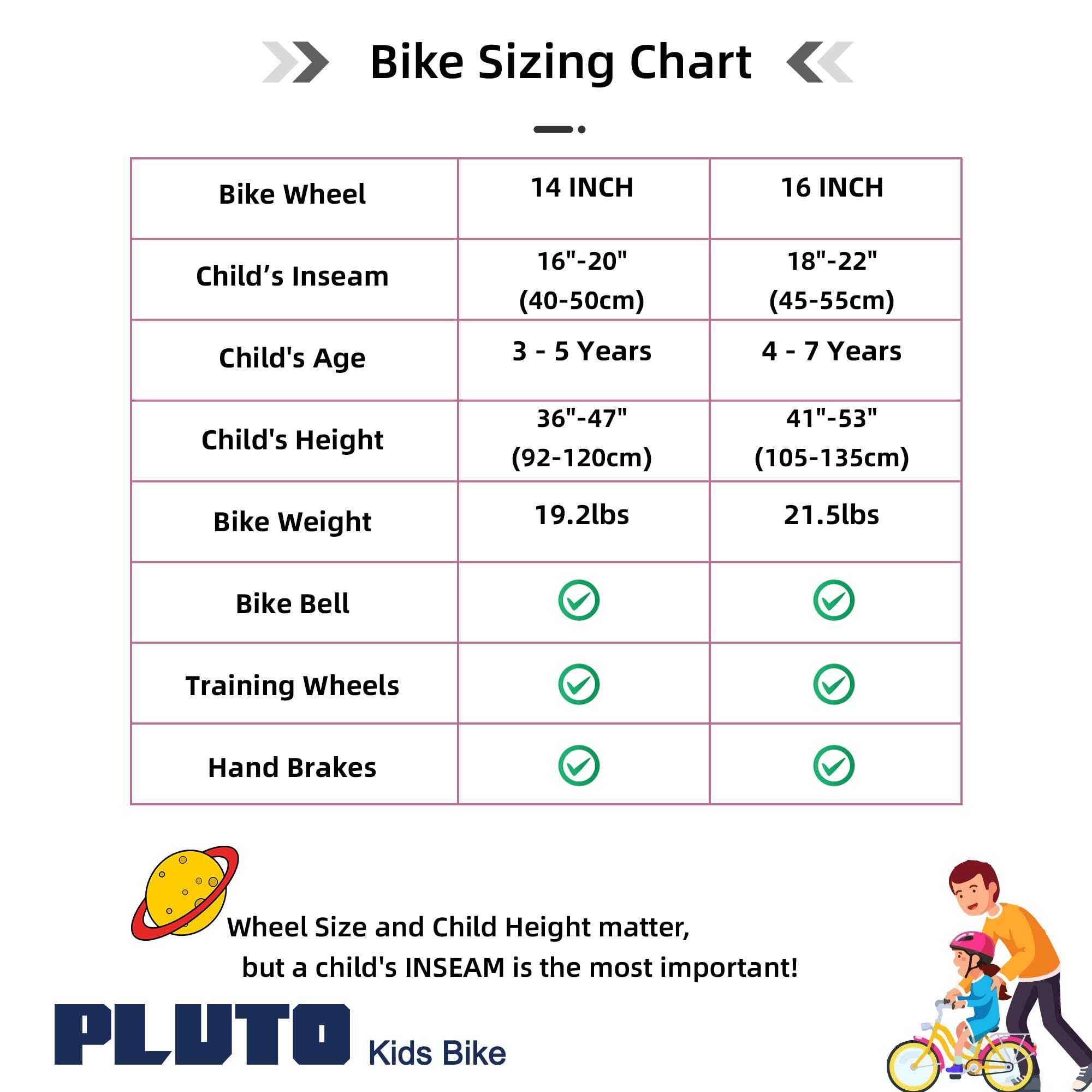JOYSTAR Bicicleta de Entrenamiento con Ruedas Laterales Estilo Freestyle