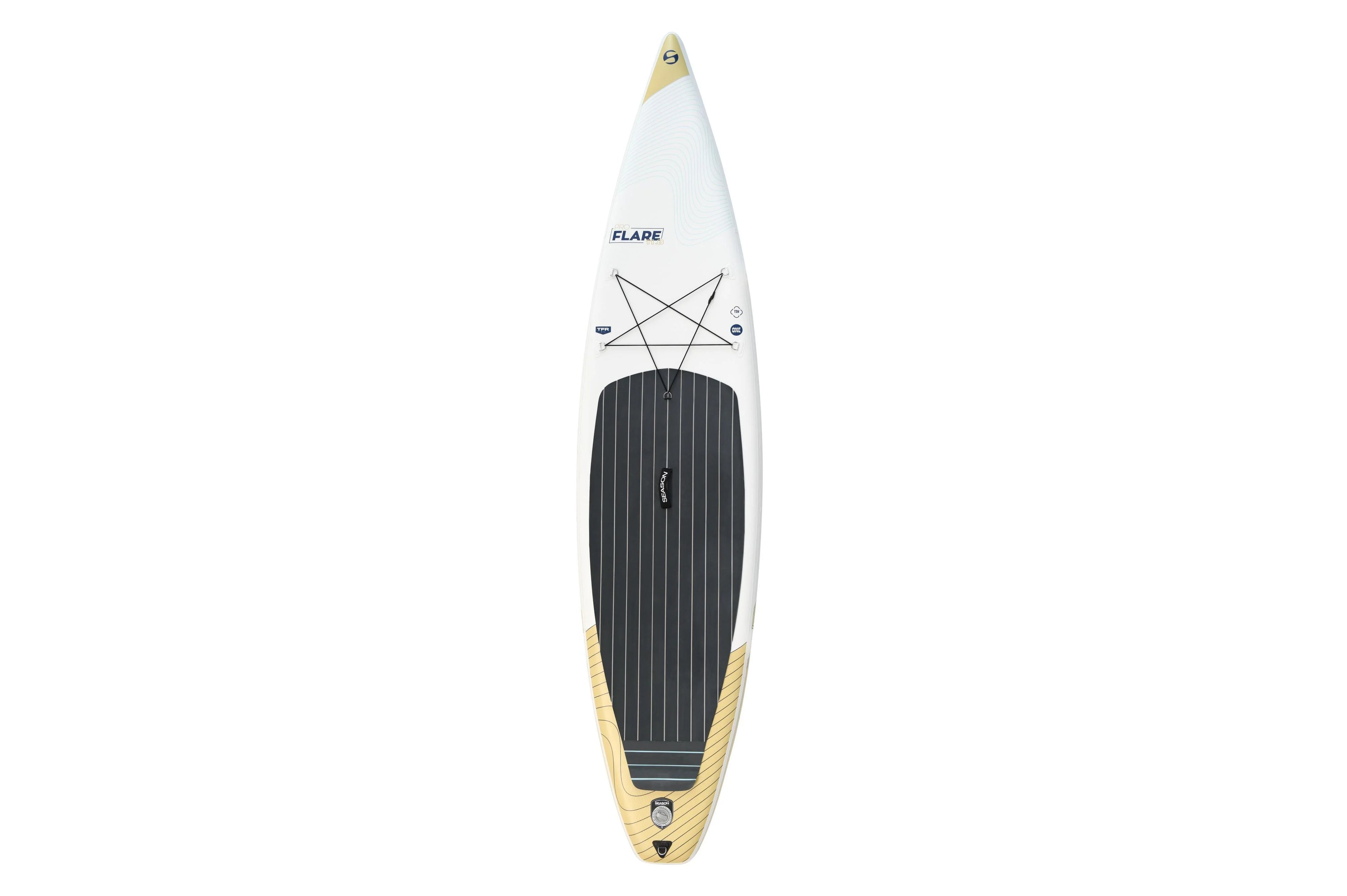 2025 Flare Pro 11.8 Tabla de SUP Allround Touring hinchable – Double Layer Fusion, con bomba, remo de fibra de vidrio y mochila con ruedas