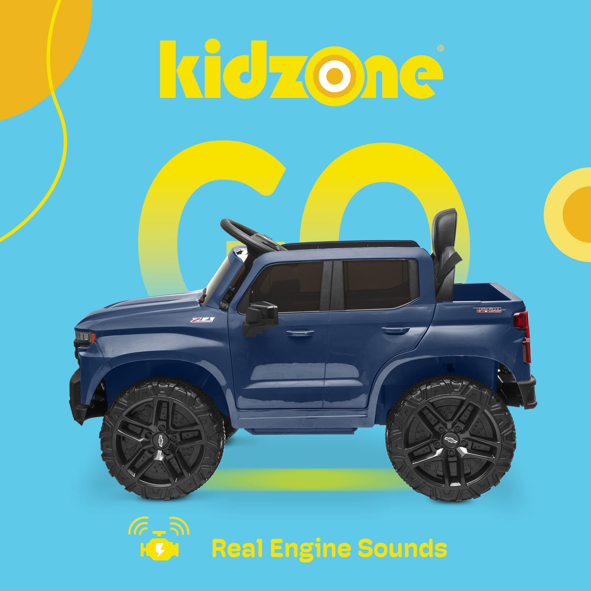 Kidzone Chevrolet Silverado Licenciado Bluetooth