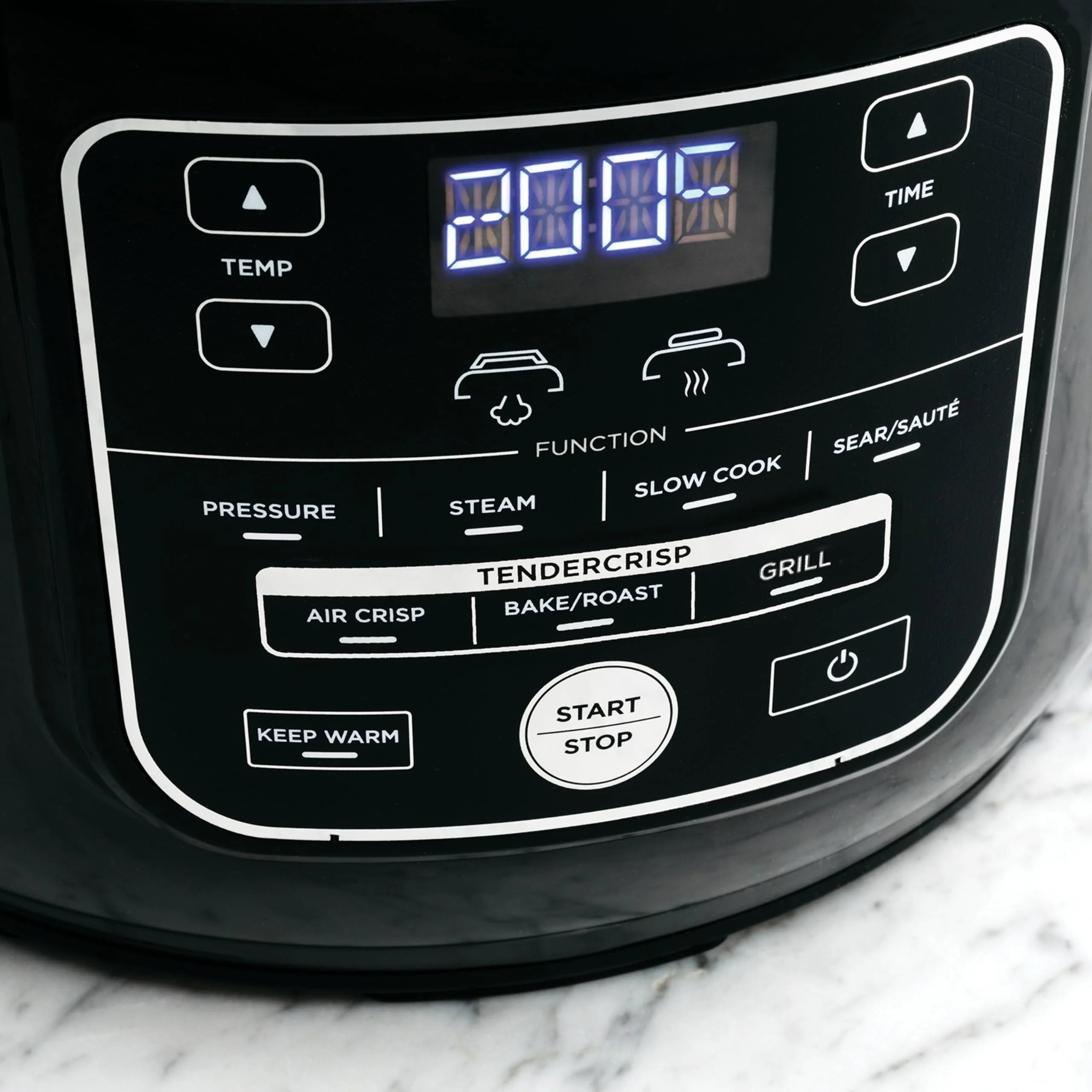 2025 Ninja Foodi Olla Multifunción, 6 L, olla multifunción 7 en 1, olla a presión rápida, freidora de aire caliente, cocción lenta, parrilla y más, acero cepillado y negro, OP300EU