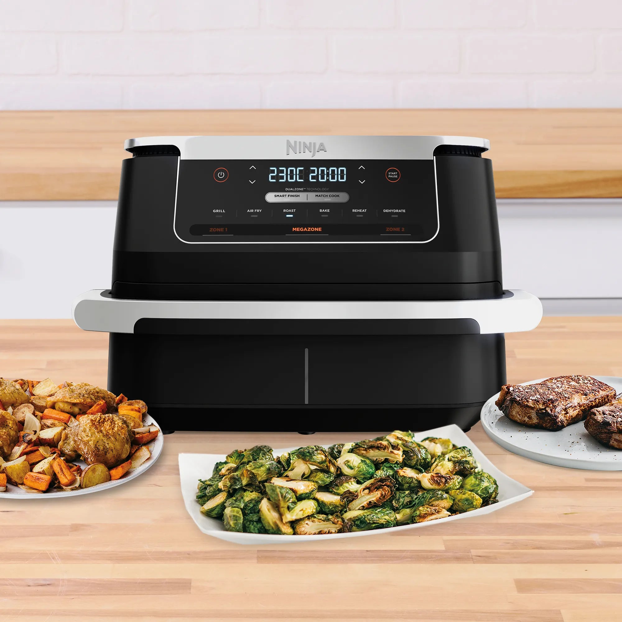 2025 Freidora de aire Ninja FlexDrawer™ con MegaZone™ de 6,6 L