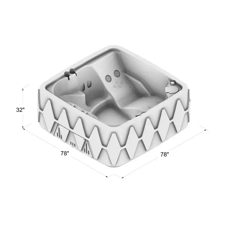 2025 Aquarest Spas, Spa Jet Square Plug and Play con ozonizador