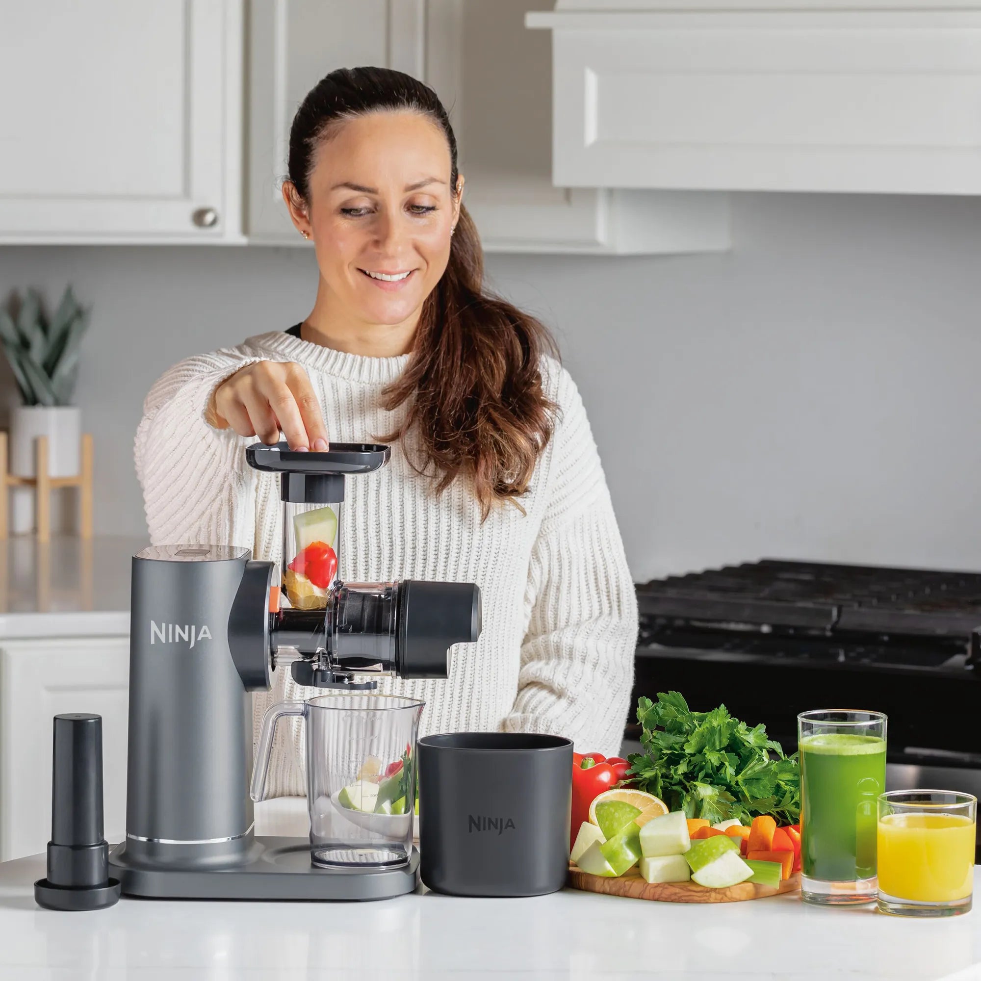 2025 Ninja NeverClog Extractor de jugos en frío