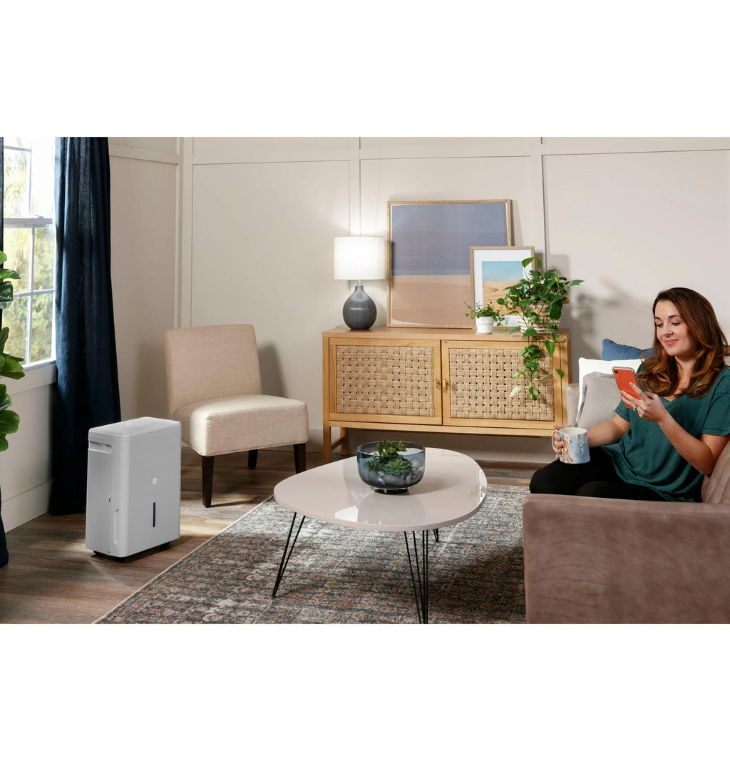 2025 GE Appliances APHR50LB – Deshumidificador Portátil con Bomba Integrada y Smart Dry, Certificado Energy Star®