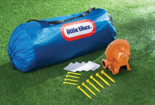 Little Tikes Jump ‘n Slide Bouncer – Casa Inflable de Brinco con Tobogán y Soplador de Alta Potencia