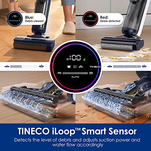 2025 Aspiradora Escoba Inteligente Sin Cable Tineco Floor ONE S5, Aspiración y Limpieza Húmeda/Seca para Pisos Duro