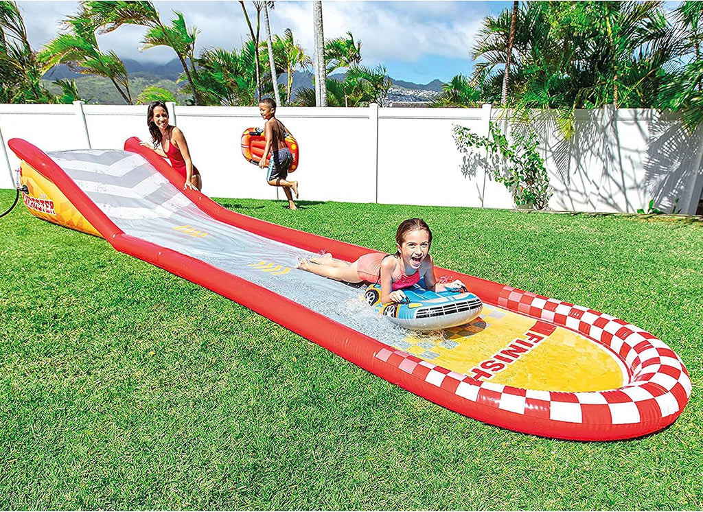 Intex Área de Juego Inflable Jungle Adventure – Piscina con Tobogán y Juegos de Agua para Niños