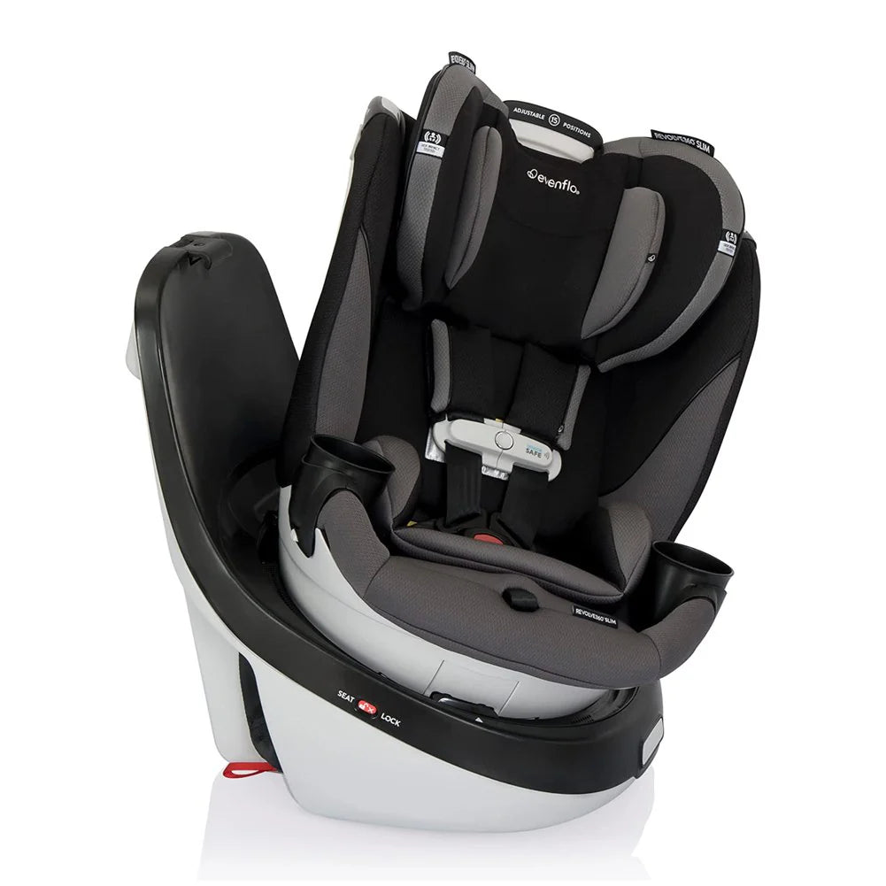 2025 Evenflo GOLD Revolve360 Slim Asiento de Coche Giratorio 2 en 1 con SensorSafe