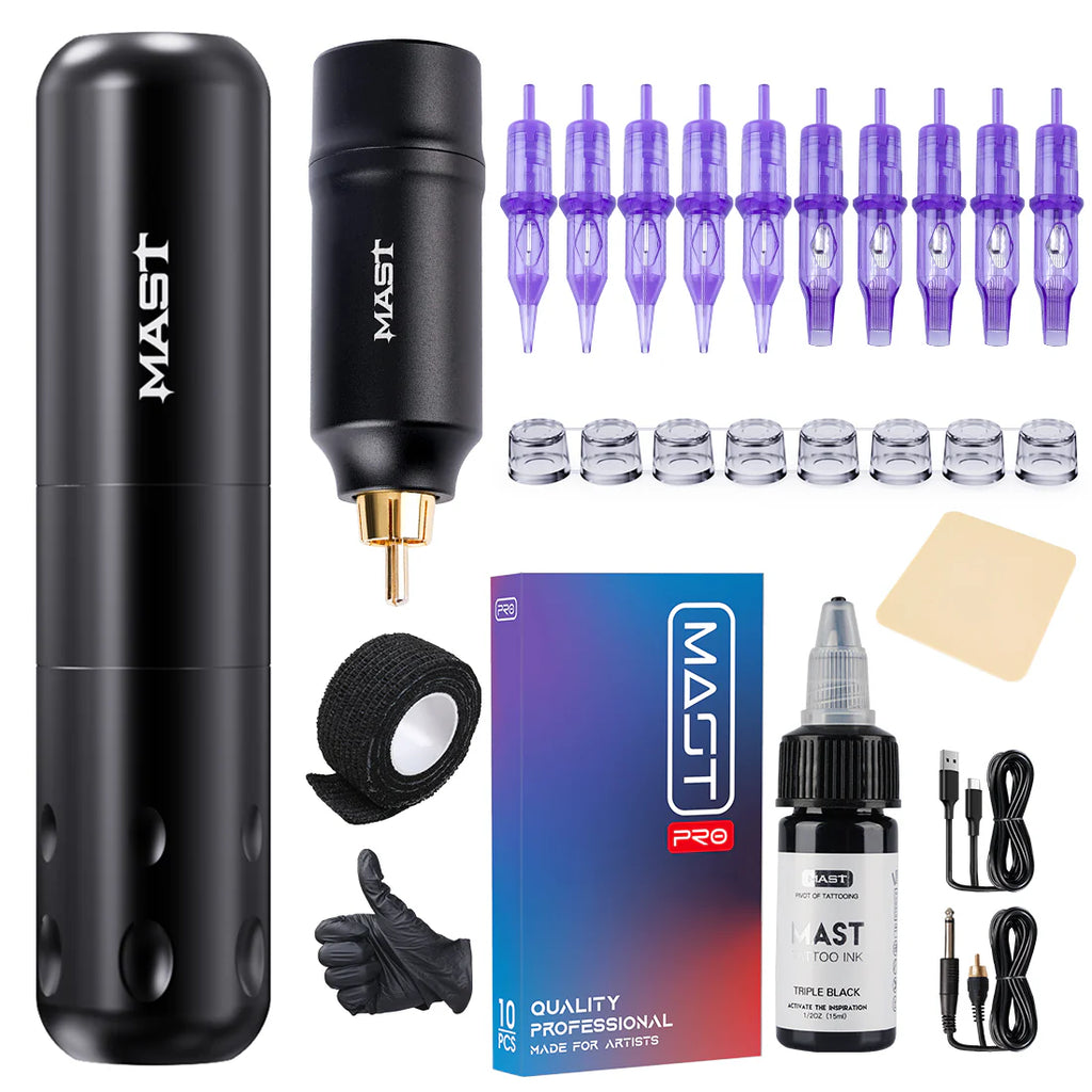 Kit de Bolígrafo de Tatuaje Mast S9 con Motor sin Núcleo y Potente