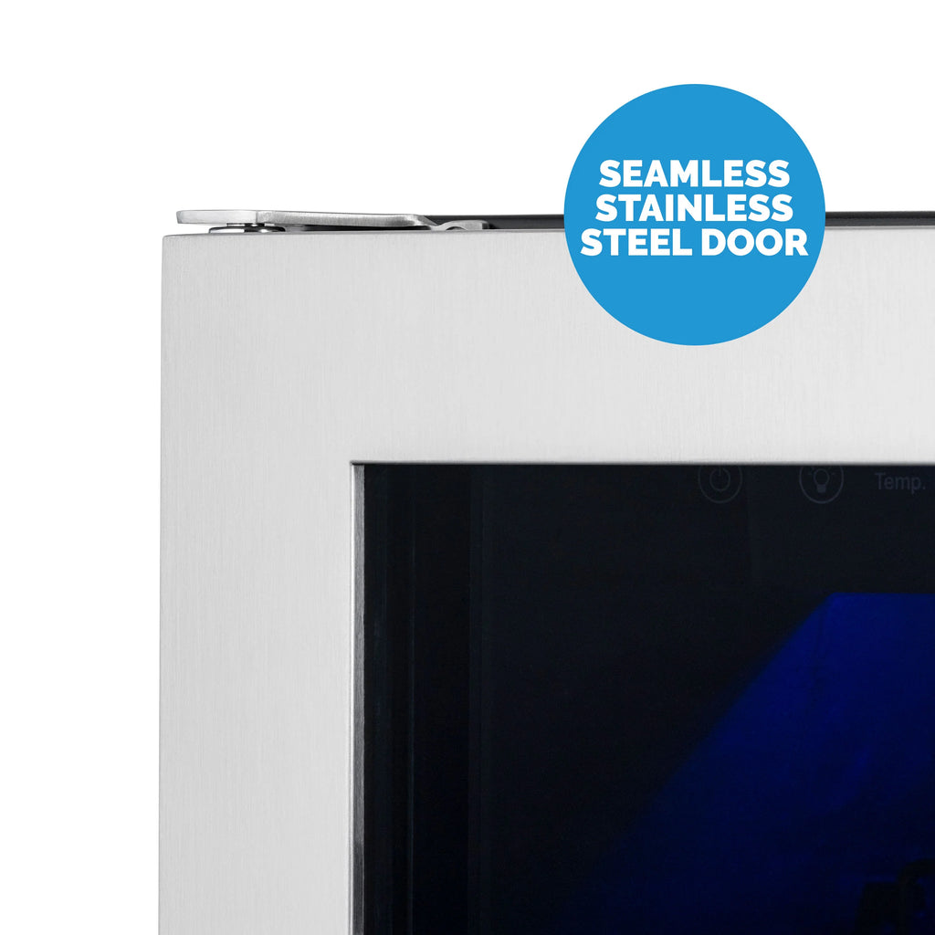 2025 Newair® Refrigerador Premium para Bebidas Empotrable de Doble Zona – 58 Latas y 18 Botellas – 24"