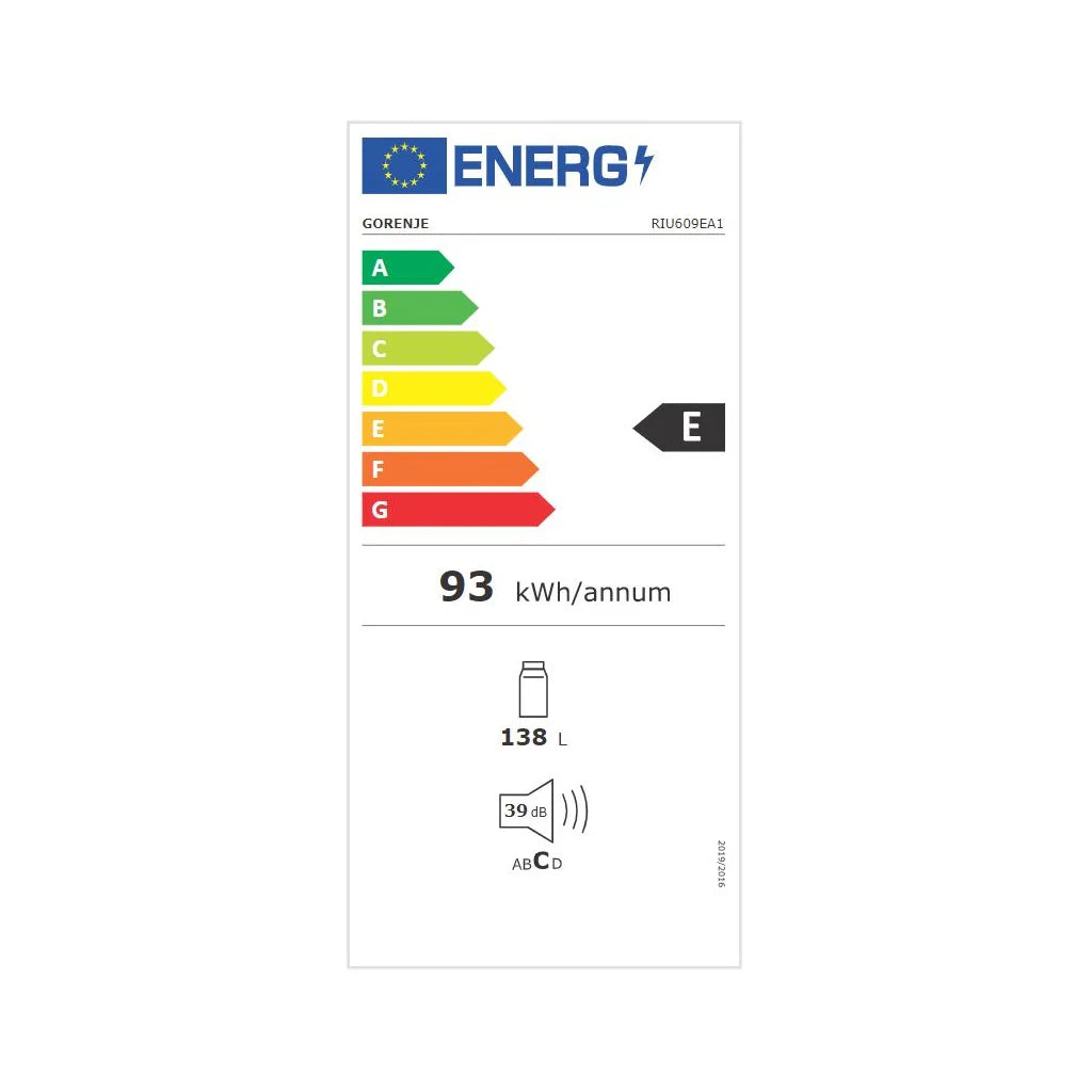 2025 Gorenje EB – Frigorífico con puerta fija, compatible con UB RIU 609 EA1
