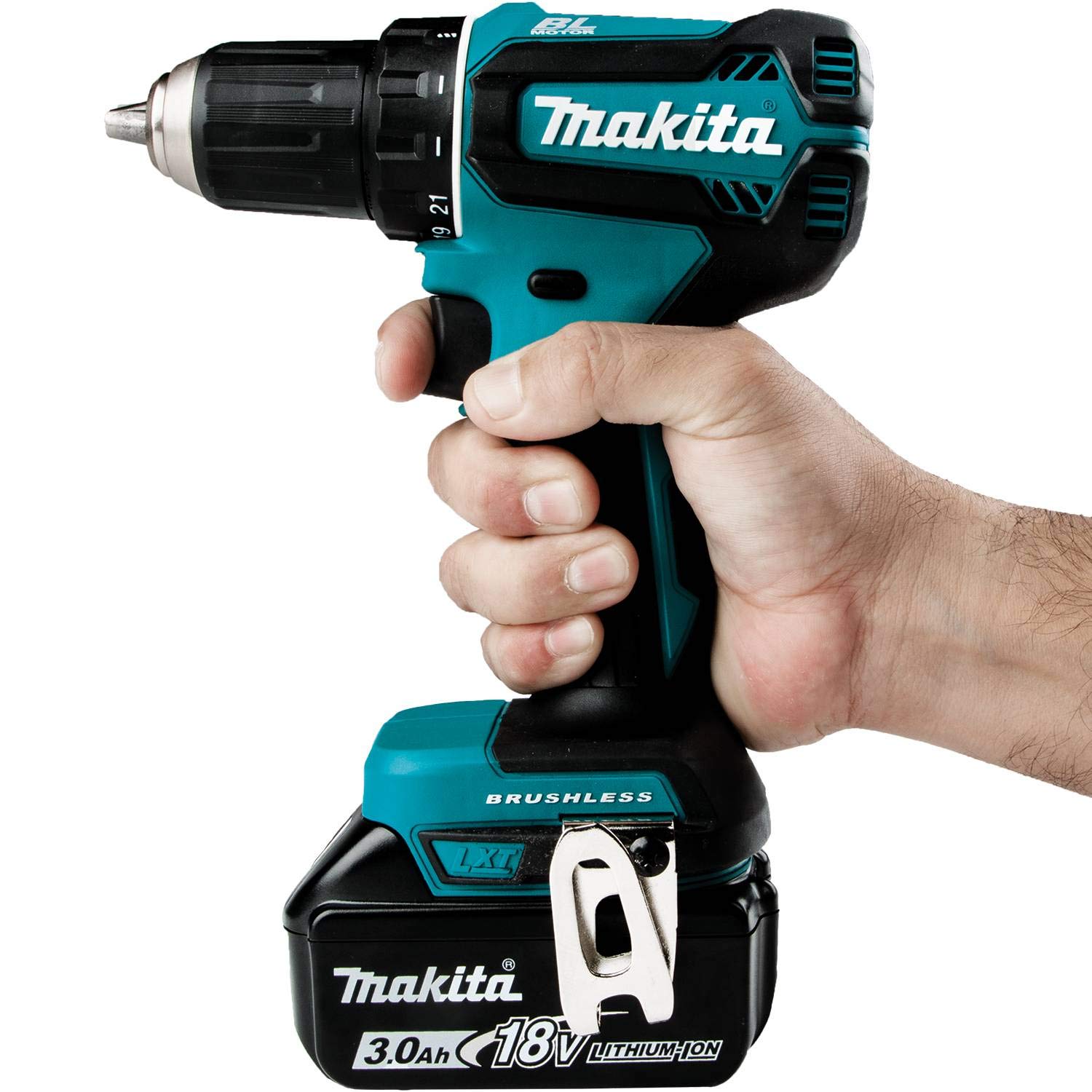 Makita XFD131 Kit de Taladro-Atornillador Inalámbrico sin Escobillas 18V LXT de 1/2" (3.0Ah)