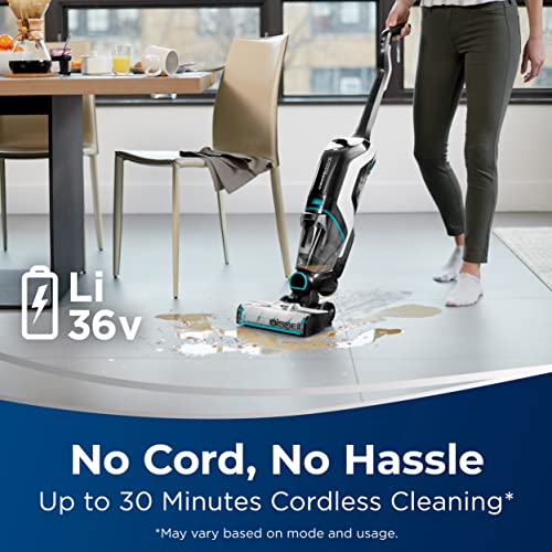 2025 Aspiradora Escoba 2 en 1 BISSELL CrossWave Cordless Max Sin Cable – Aspiración y Limpieza