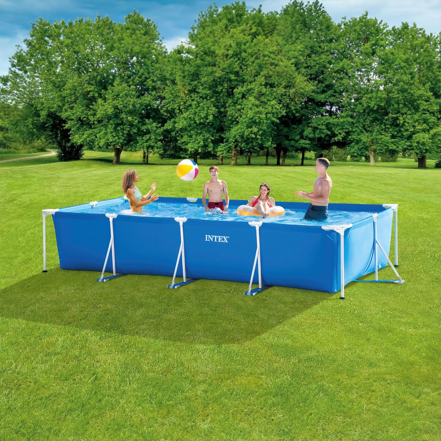 Intex 28271NP – Piscina Desmontable Small Frame 260 x 160 x 65 cm, 2.282 Litros, Azul