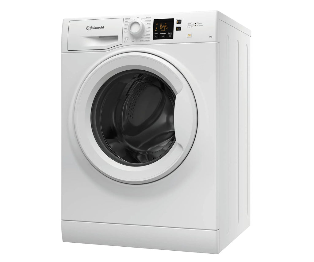 2025 Bauknecht BPW 814 A Lavadora de carga frontal / 8 kg / Eliminación potente de manchas / Clean Plus / Ciclo corto 45' / Anti-Alergia Plus / Detección automática de carga / Opción Extra Touch, Blanco