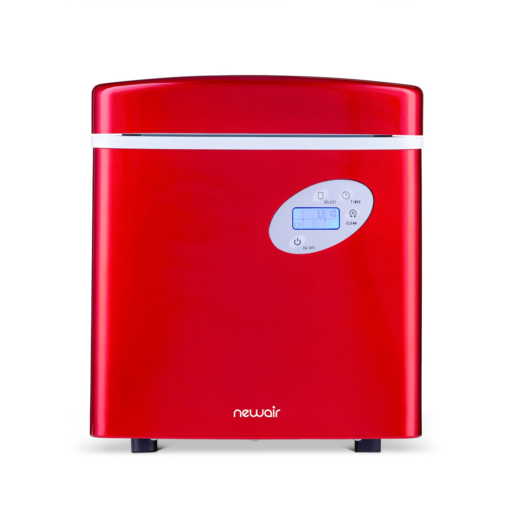 2025 Máquina de Hielo de Encimera Newair® – Cubos de Hielo en Forma de Bala, Rojo