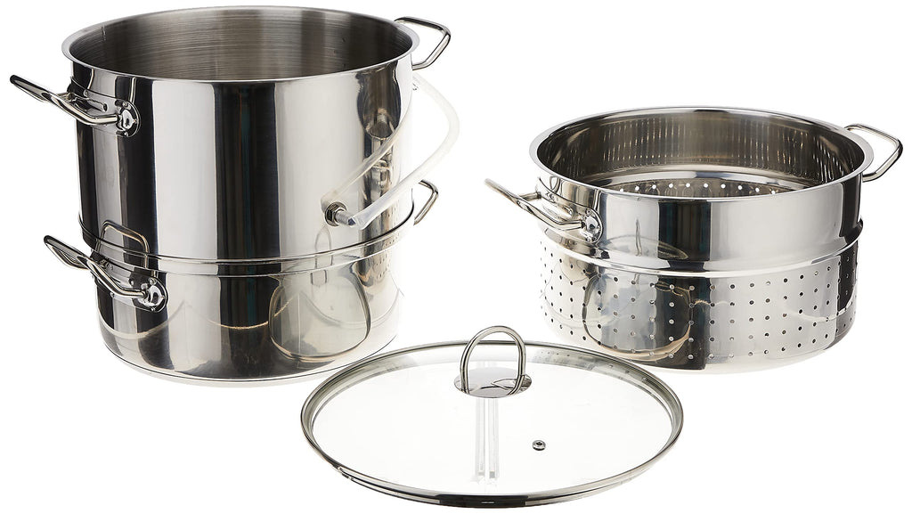 Norpro 619 Extractor de Jugo y Vaporera de Acero Inoxidable