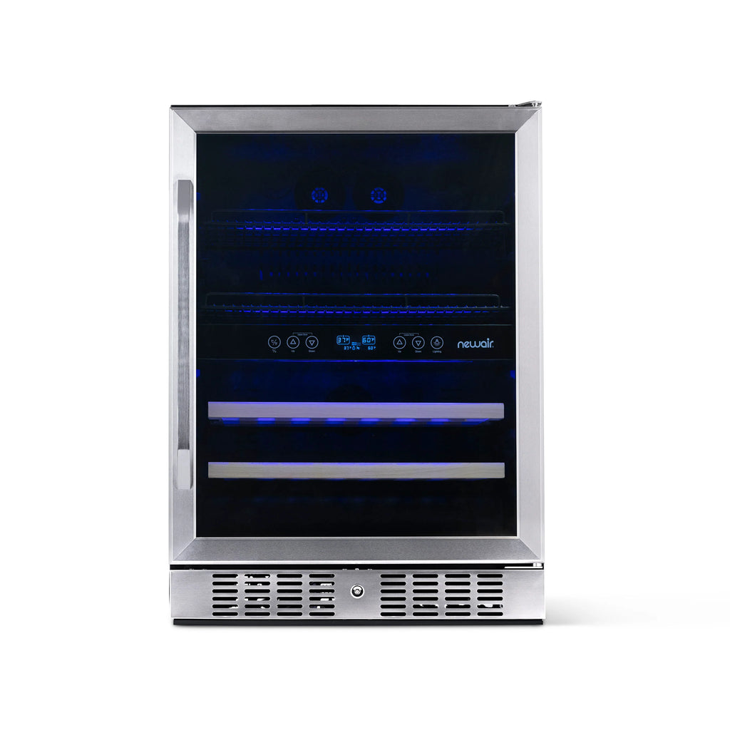 2025 Newair® Refrigerador Empotrable de Doble Zona para 70 Latas y 20 Botellas - 24"