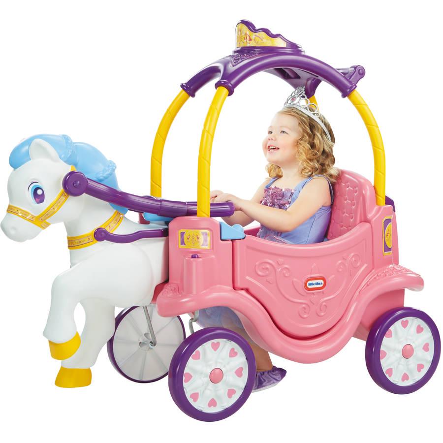 2025 Caballo de princesa y carruaje, juguete para que los niños monten