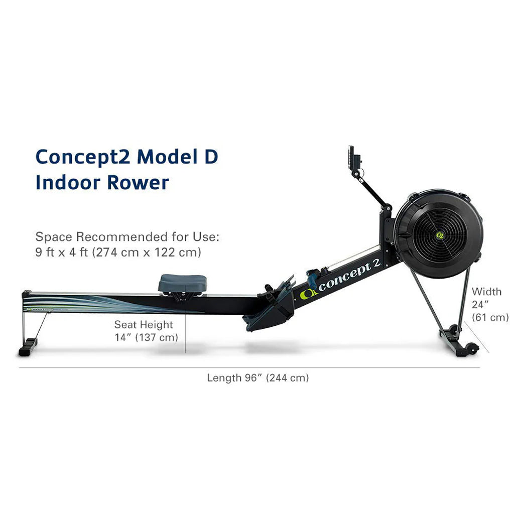 2025 Concept2 Model D Remoergómetro de Alta Gama – Entrenamiento Corporal Completo, Estructura de Aluminio Duradera, Monitor de Rendimiento PM, Resistencia Ajustable