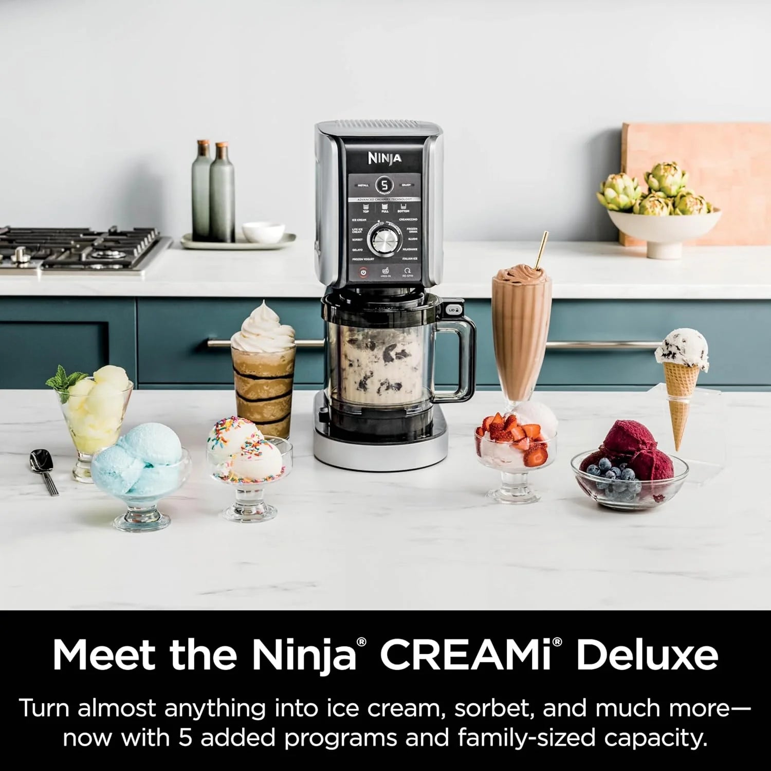 2025 Ninja CREAMi Deluxe 11 en 1 Máquina para helados y delicias congeladas