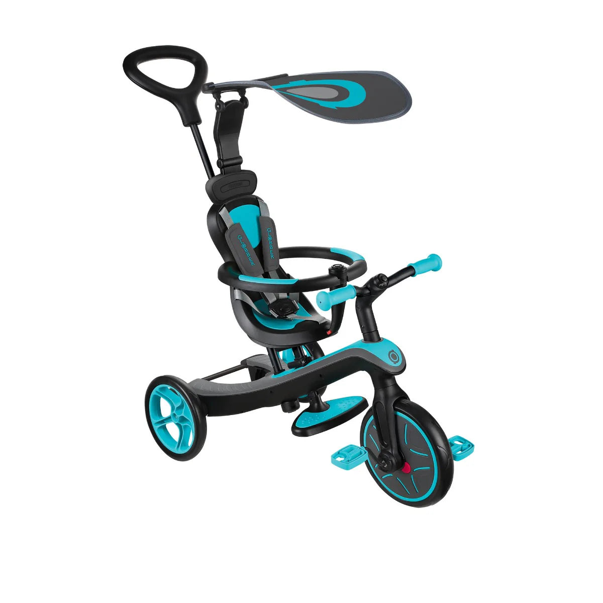 2025 Triciclo Evolutivo Infantil Globber EXPLORER 4 en 1 – De 10 Meses a Más de 5 Años