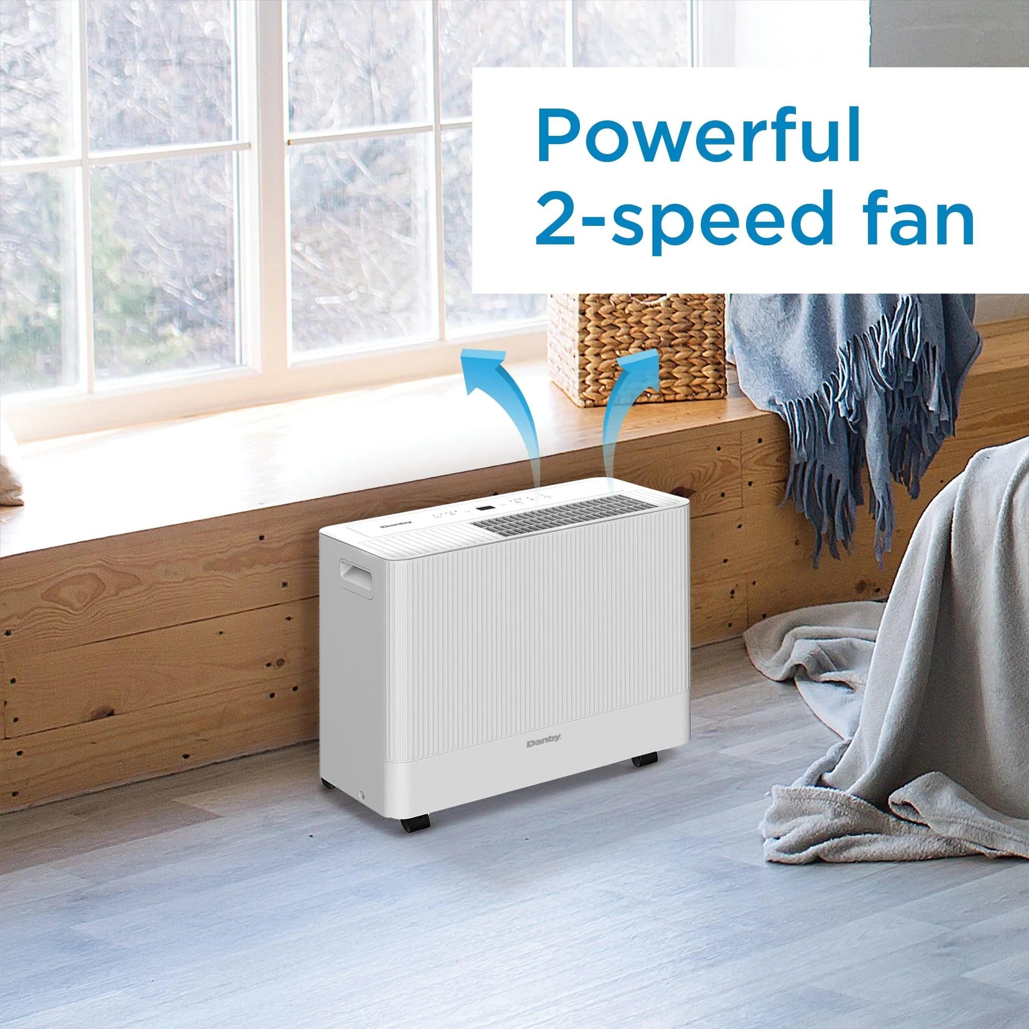 2025 Deshumidificador Danby DDR050BSPWDB de 50 Pintas con Bomba y Wi-Fi