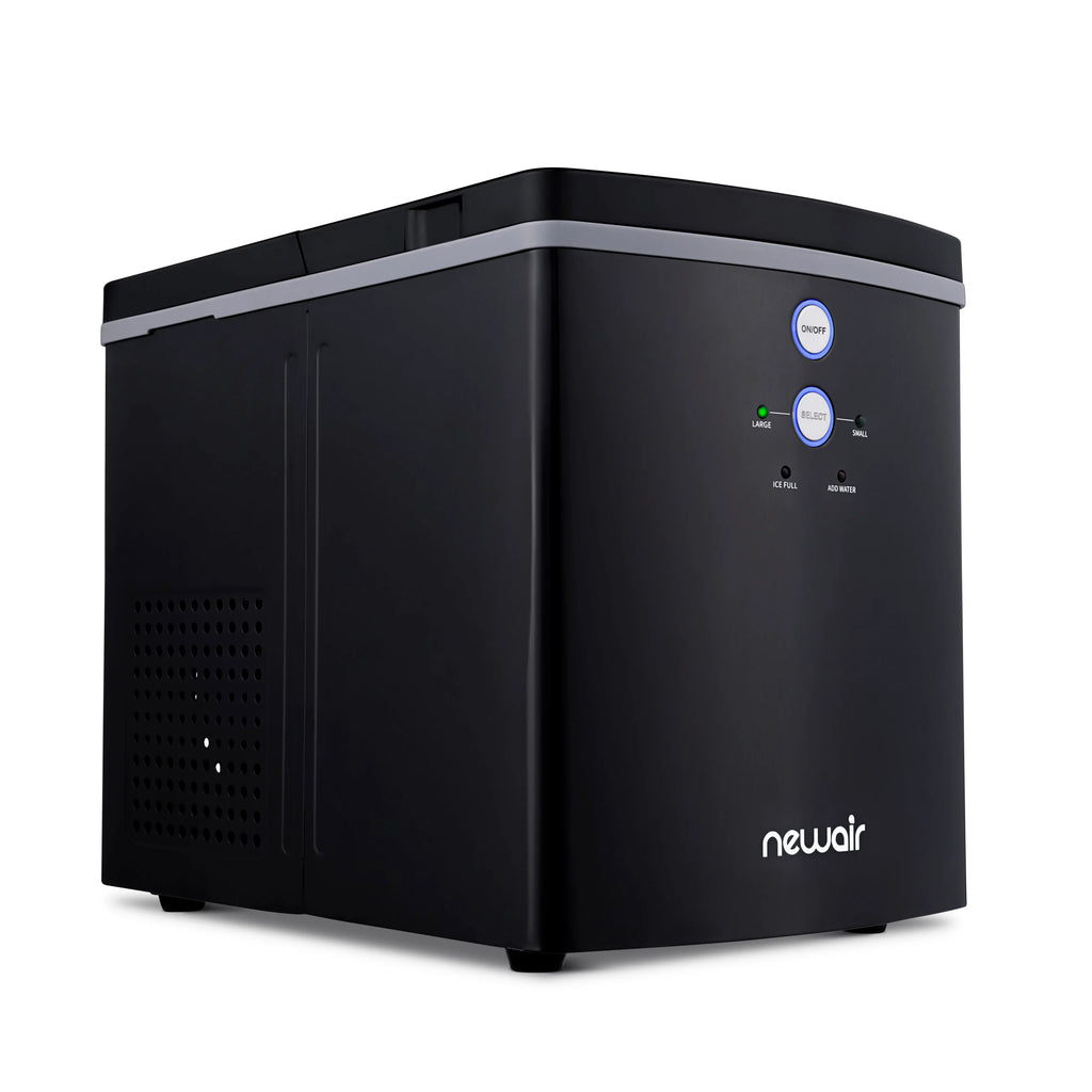 2025 Máquina de Hielo de Encimera Newair® – Cubos de Hielo en Forma de Bala, Negro