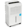 Deshumidificador Ivation de 30 pintas con certificación Energy Star – incluye humidistato programable, conector para manguera, apagado/reinicio automático, temporizador, ruedas y filtro de aire lavable.