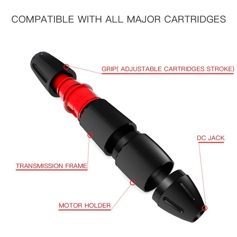 Kit de Máquina de Tatuaje con Cartuchos Mast Pen WJX Agujas y Paquete de Batería