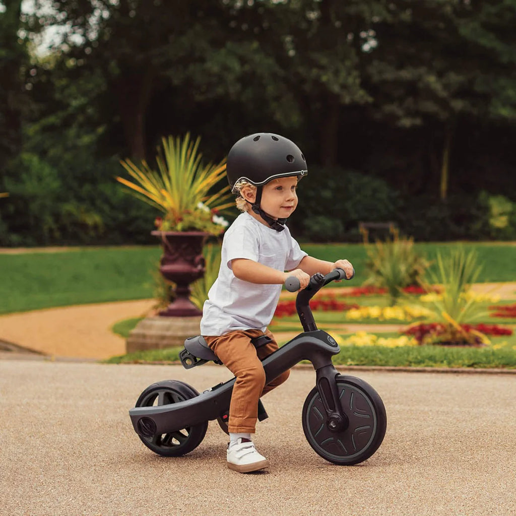 2025 Triciclo Infantil Globber EXPLORER 4 en 1 Deluxe Play – Con Asa Parental y Bolsa de Almacenamiento