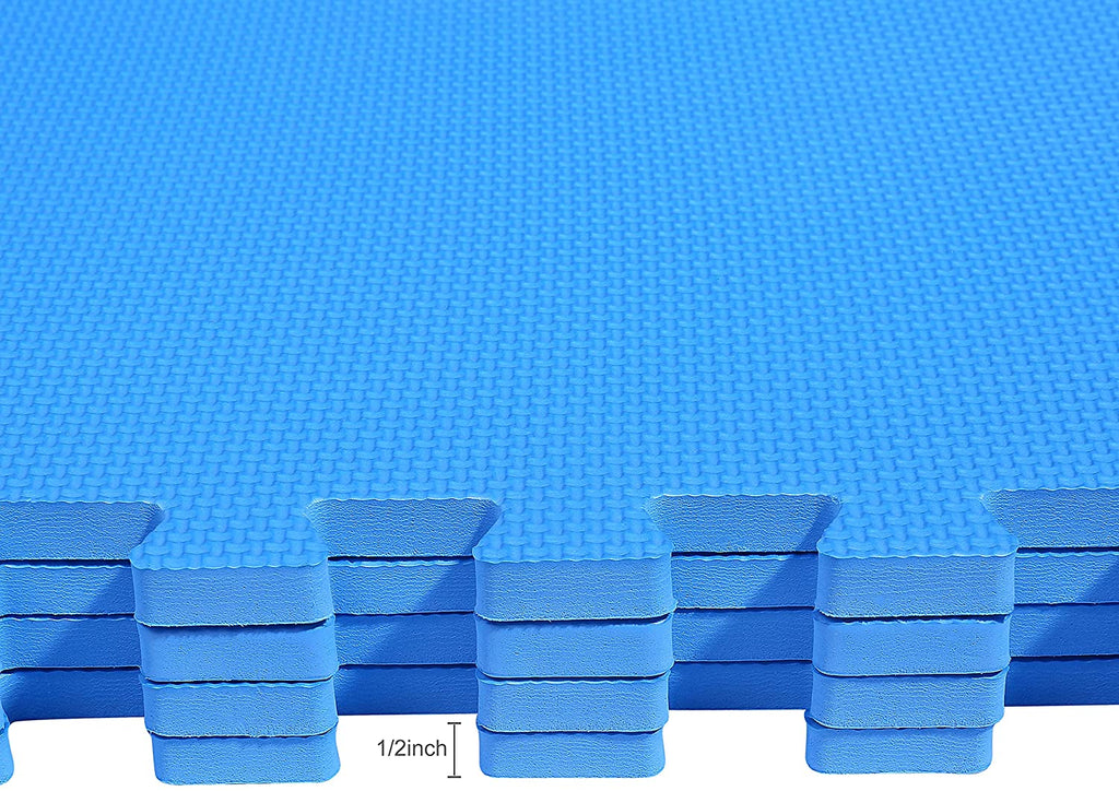 Tapete de ejercicio tipo rompecabezas BalanceFrom con losetas entrelazadas de espuma EVA