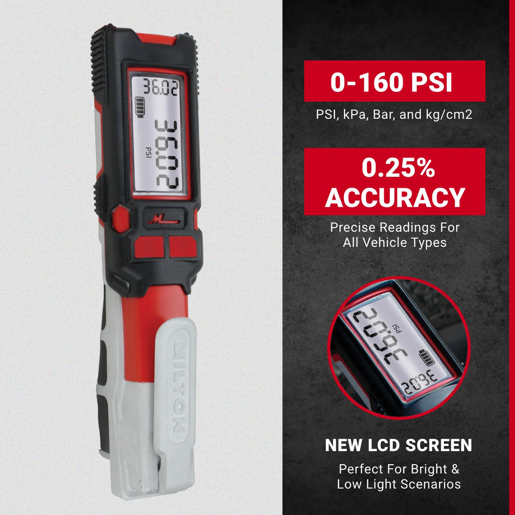 2025 Inflador Digital de Precisión NEW & IMPROVED – 0-160 PSI, Precisión Extrema ±0,25 %, Modelo S580e