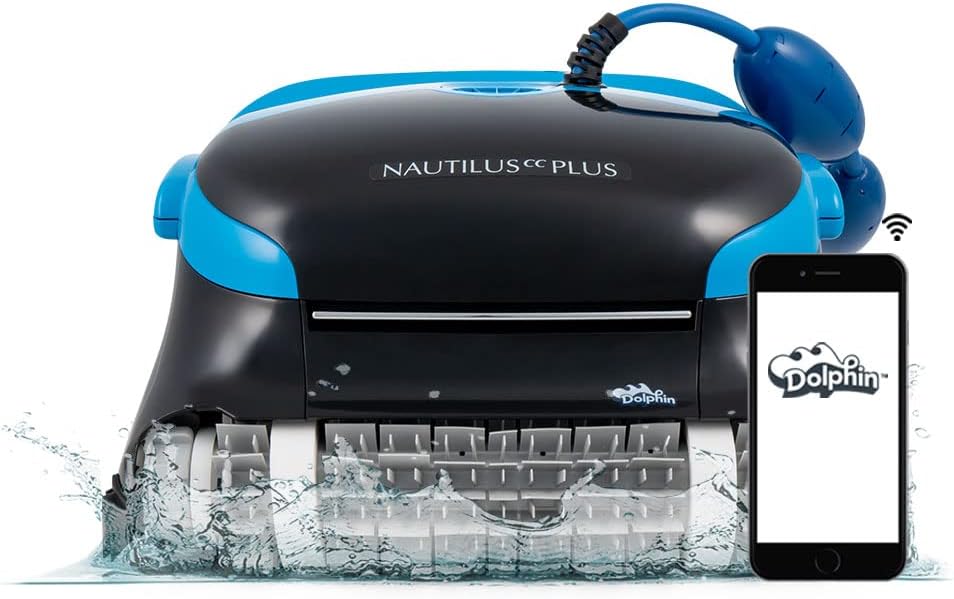 2025 Limpiador Robótico de Piscina Dolphin Nautilus CC para Piscinas de hasta 33 Pies – Cepillo de Escalado de Paredes