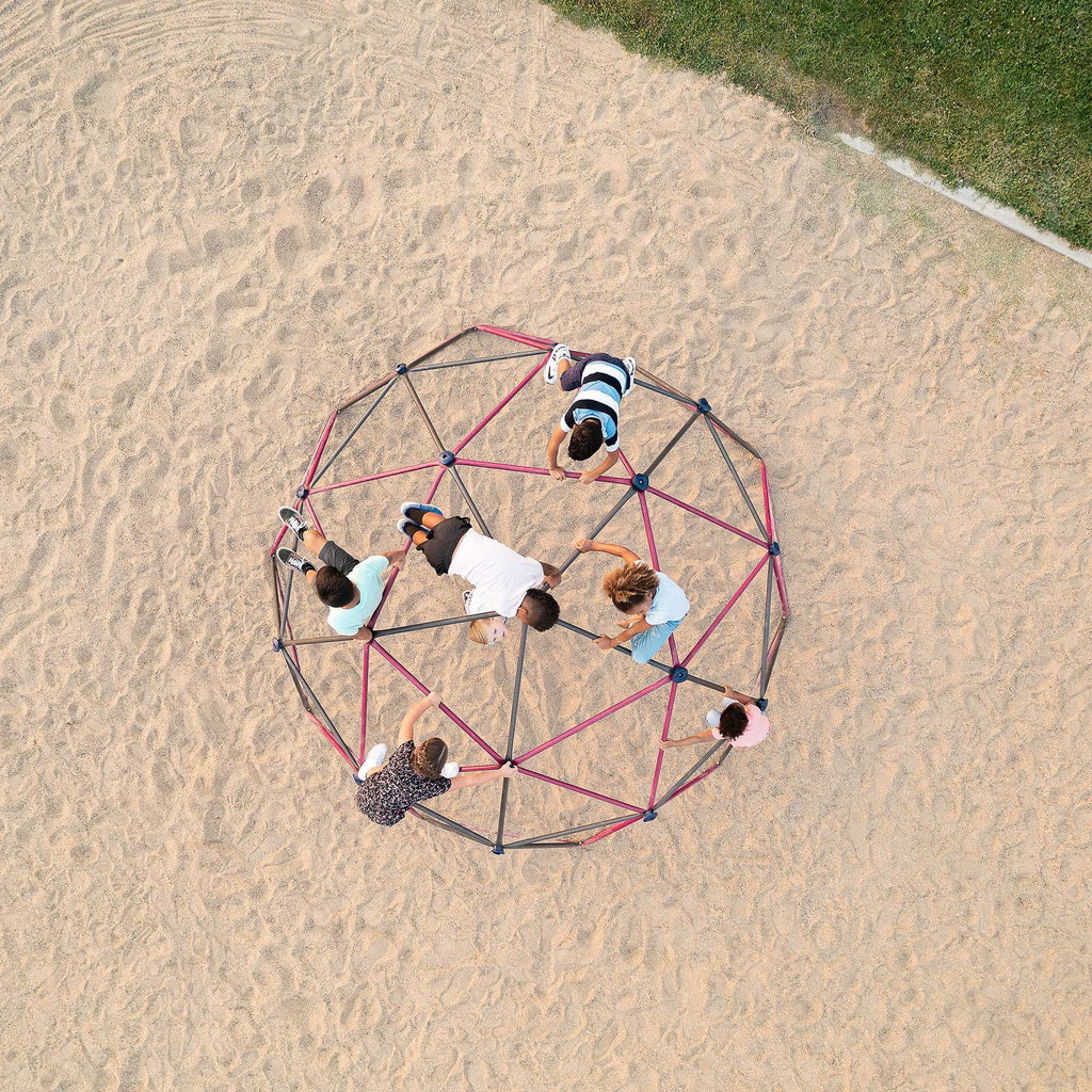 Lifetime Cúpula para Escalar al Aire Libre para Niños, 5.5 pies de Alto x 11 pies de Ancho, Color Berry y Marrón (91088)