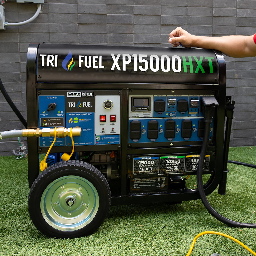 Generador Portátil Trifuel 15 000 W con Arranque Eléctrico