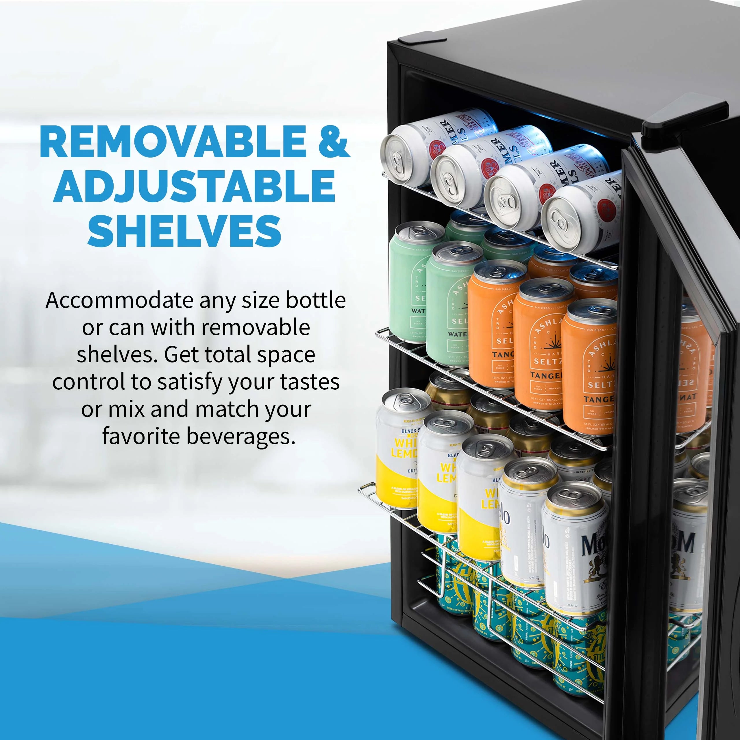 2025 Newair® Edición Limitada Refrigerador de Bebidas Aniversario – 100 Latas – 16,93"