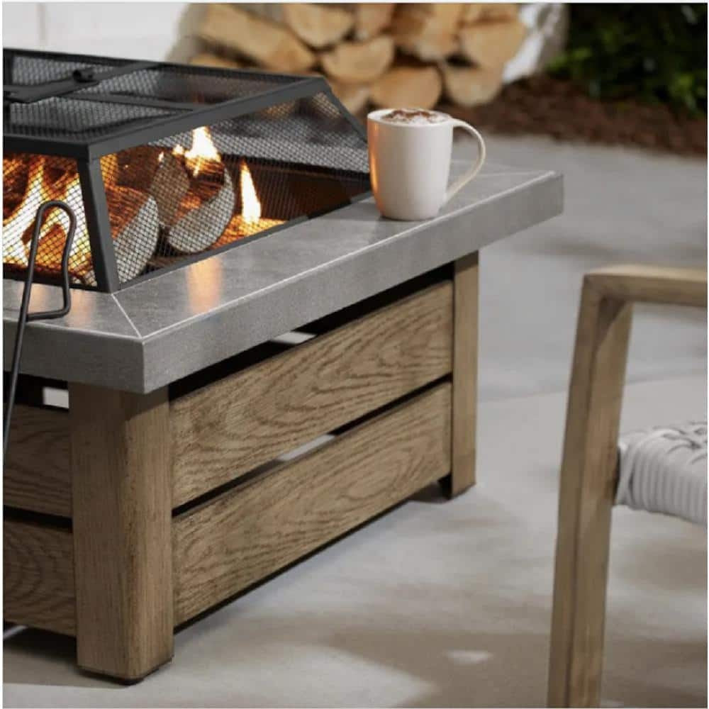 Hampton Bay Juego de Inserto para Hogar de Acero de 24" con Tapa de Malla, Kit de Reemplazo de 3 Piezas