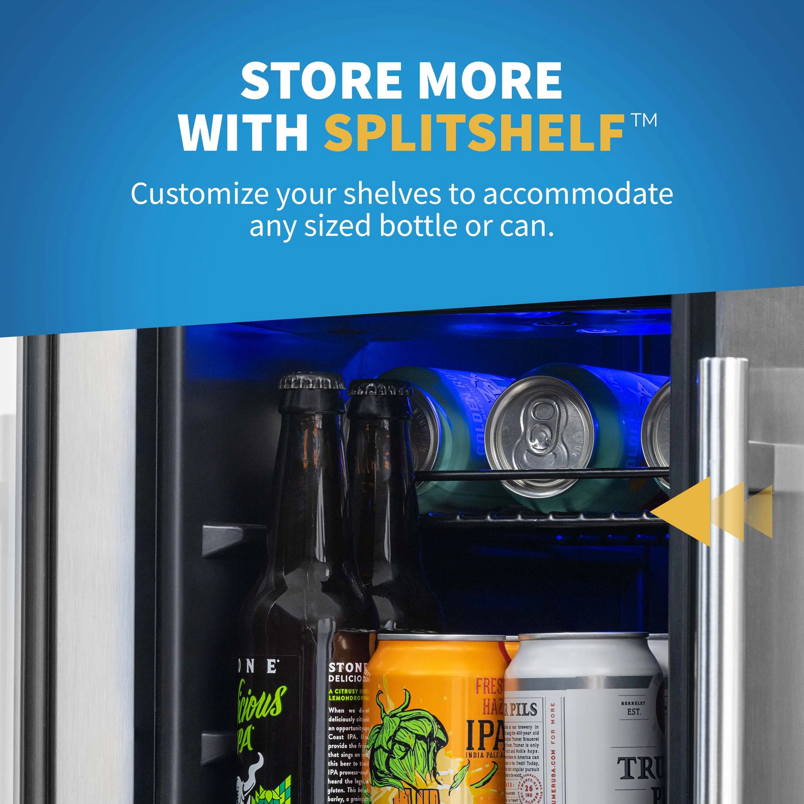 2025 Newair® Refrigerador Premium para Bebidas Empotrable de Doble Zona – 58 Latas y 18 Botellas – 24"