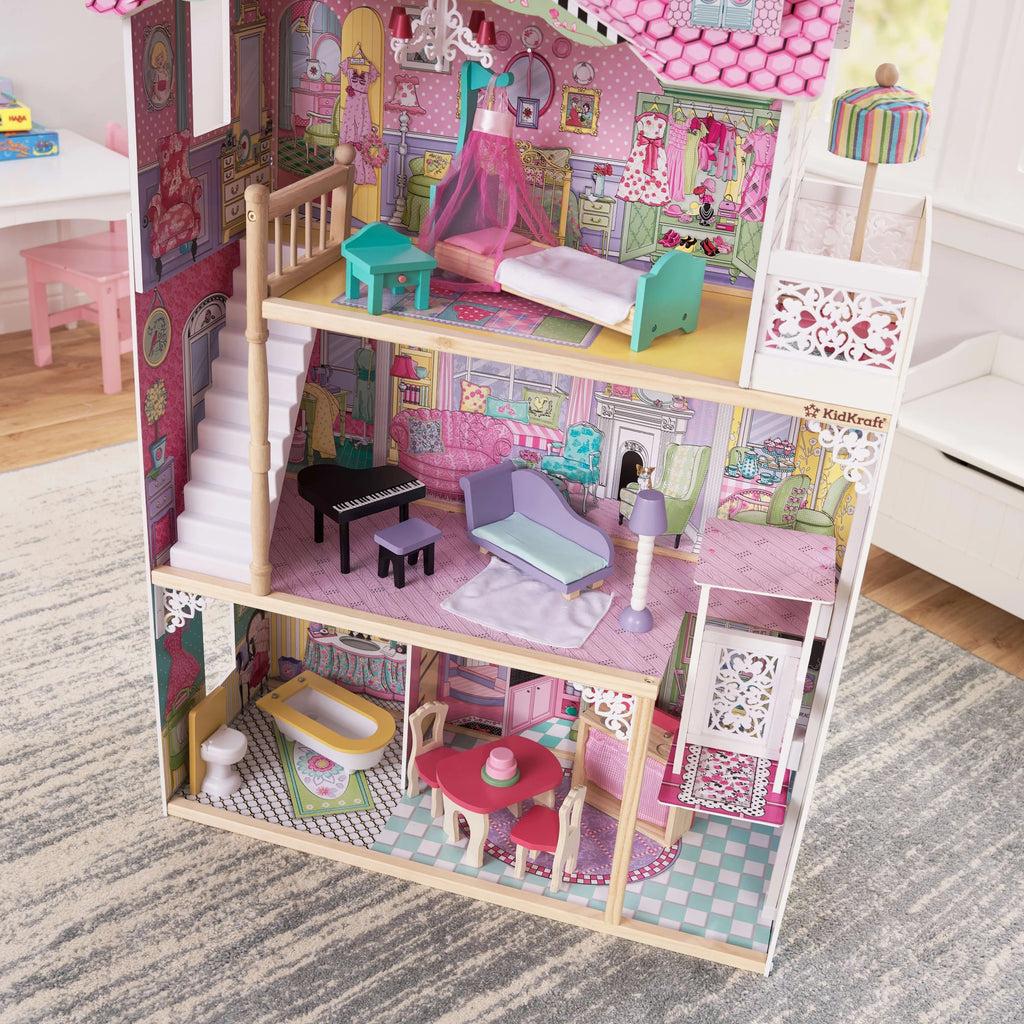 Casa de Muñecas KidKraft Annabelle de Madera con Ascensor, 17 Accesorios