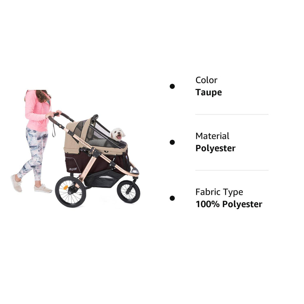 Coche Deportivo para Correr con Ruedas de Goma Confort / Entrada sin Cremallera / Plegado Rápido con Una Mano / Estructura de Aluminio para Perros, Gatos y Mascotas Pequeñas o Medianas (Camuflaje Verde)