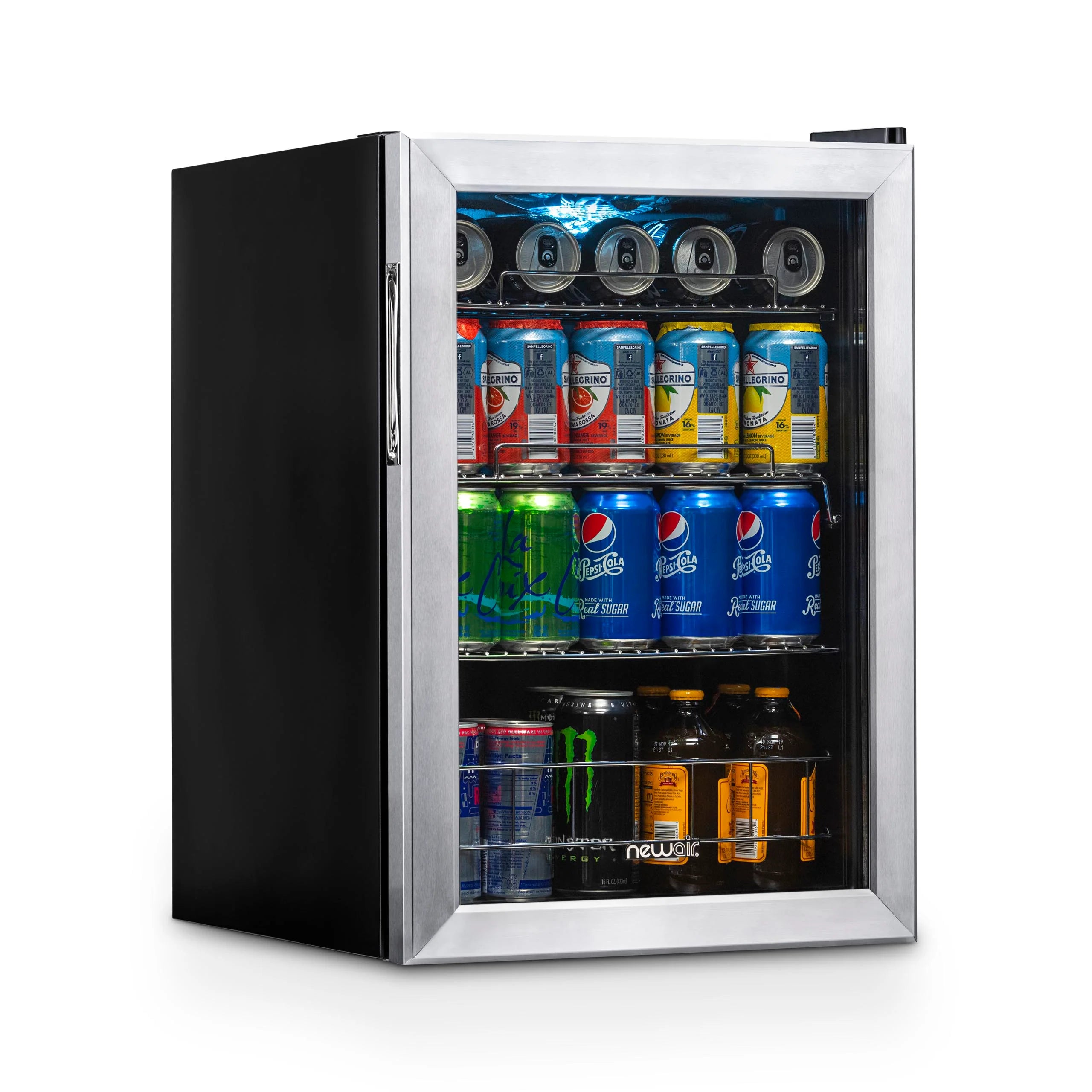 2025 Newair® Refrigerador de Bebidas Independiente de Acero Inoxidable – 90 Latas – 17”