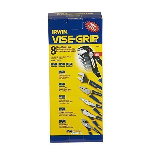 Juego de Alicates IRWIN VISE-GRIP GrooveLock, 8 piezas (2078712)
