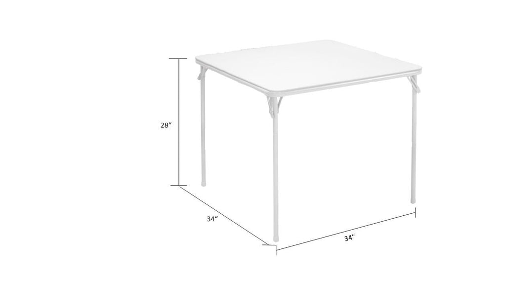 2025 Juego de comedor plegable de 5 piezas COSCO con mesa de cartas y 4 sillas acolchadas de tela, color beige
