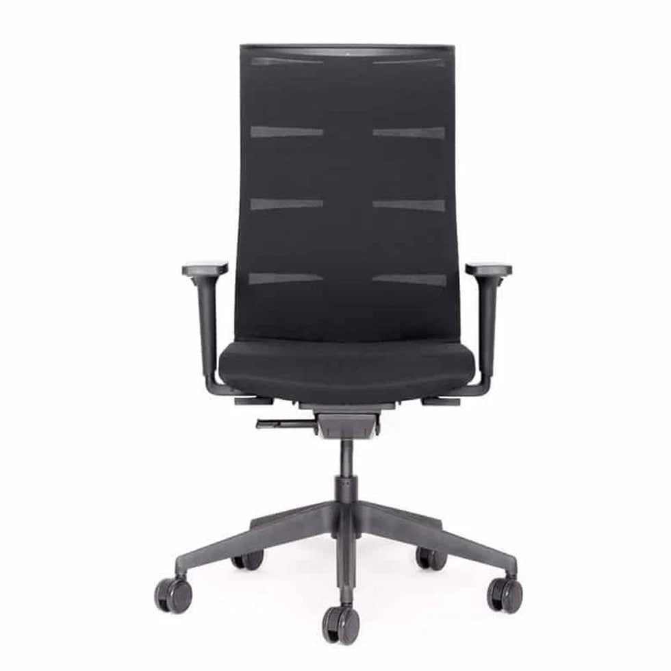 2025 Silla de Oficina Ergonómica lento Agilis MT12 con Base de Patas en Cruz Negra – Garantía de 30 Años – Fabricada en Alemania