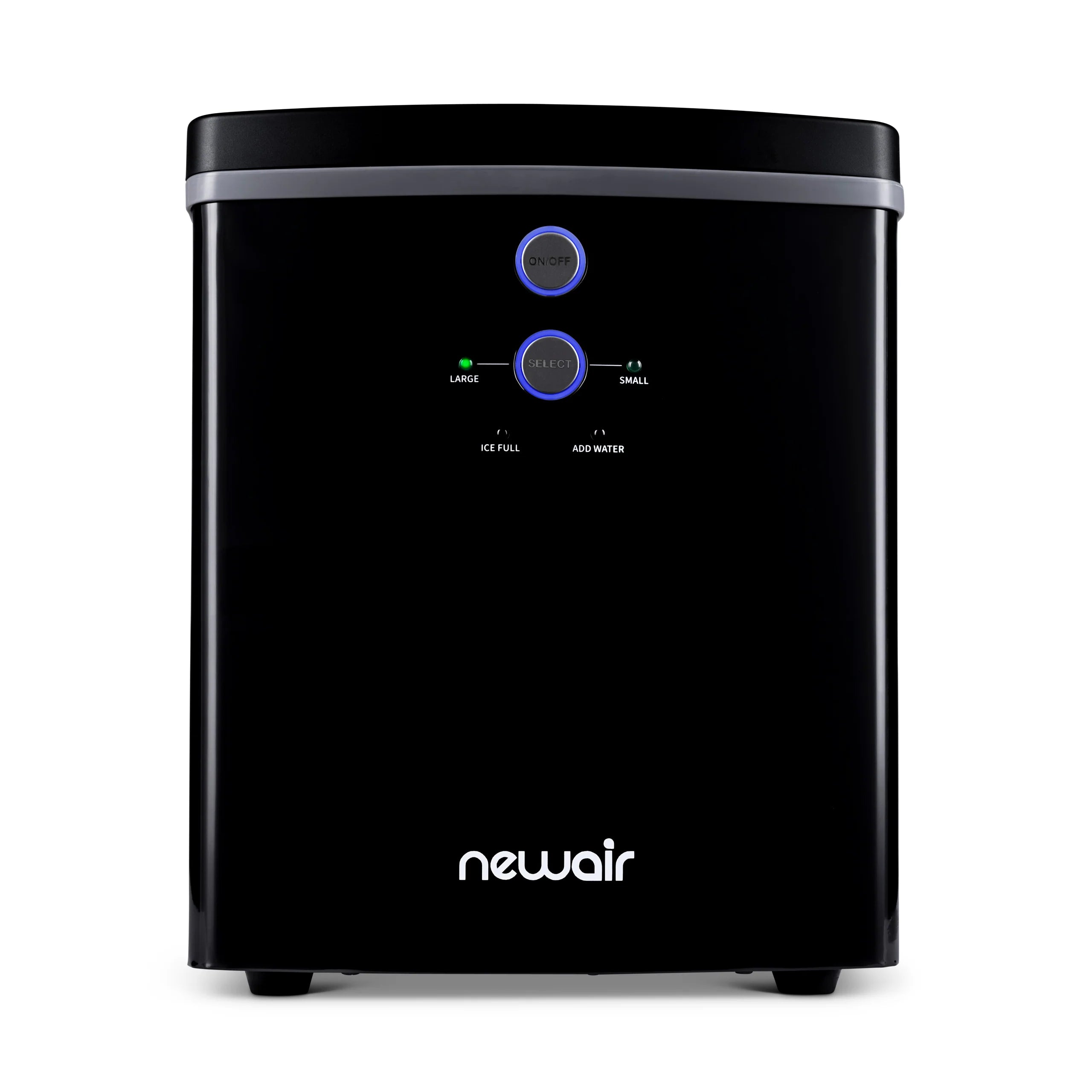 2025 Máquina de Hielo de Encimera Newair® – Cubos de Hielo en Forma de Bala, Negro