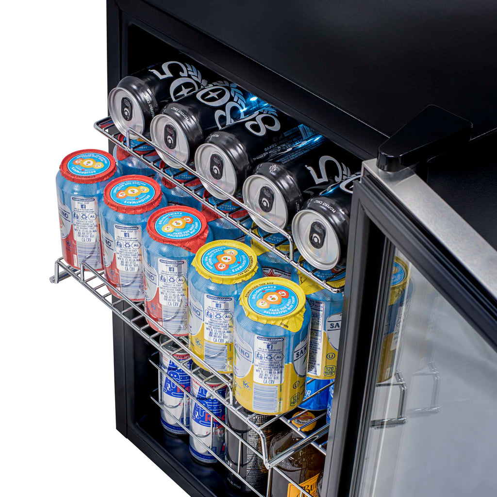2025 Newair® Refrigerador de Bebidas Independiente de Acero Inoxidable – 90 Latas – 17”