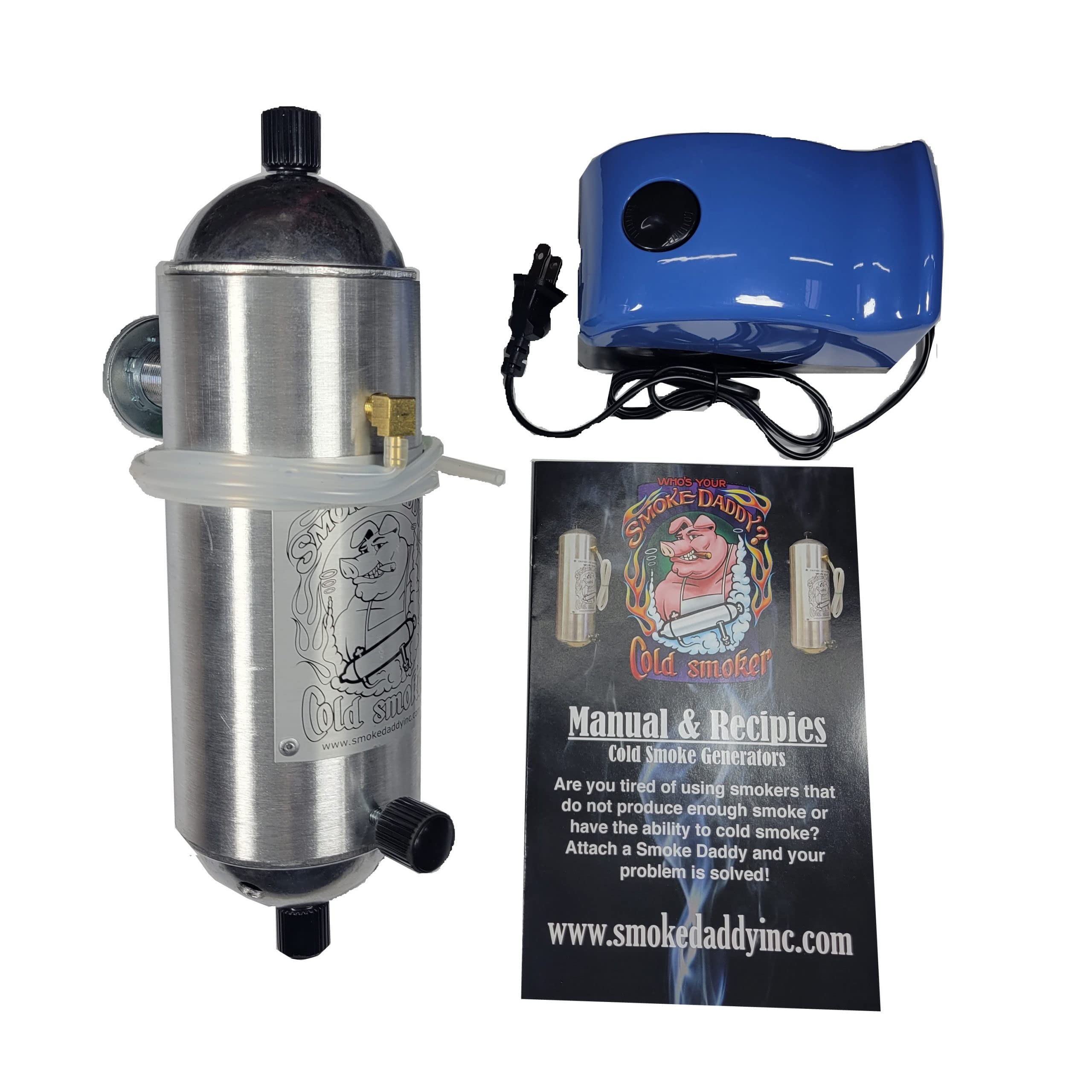 Smoke Daddy Big Kahuna Generador de Humo en Frío o Caliente | Accesorio para BBQ que Funciona con Cualquier Parrilla Exterior | Accesorio Eléctrico para