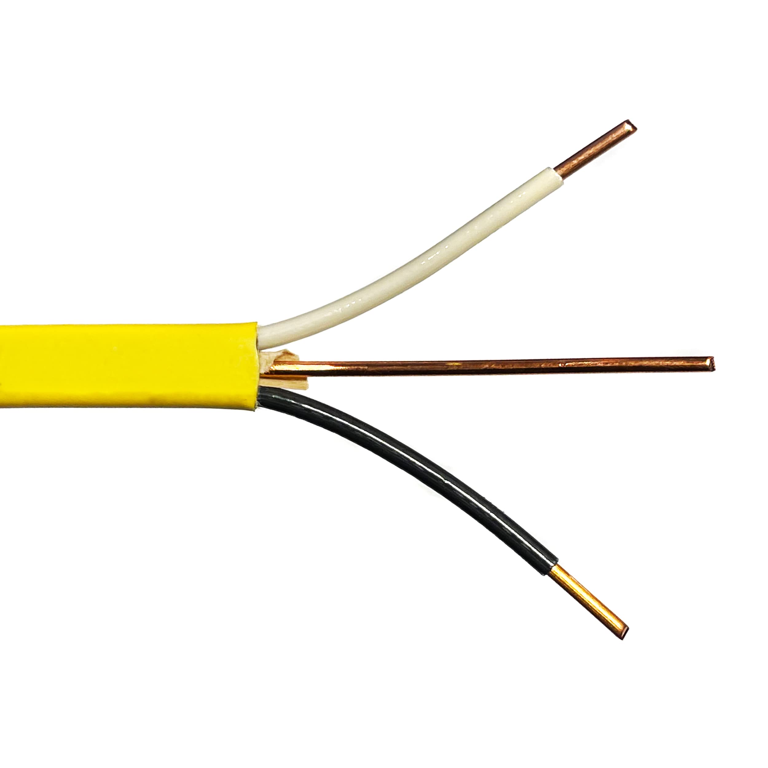 2025 Cable Eléctrico de Cobre de 250 pies 12-2 AWG NM-B para Uso Interior, Blanco (/2)